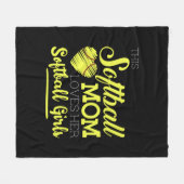 Diese Softball-Mutter Liebe ihre Softball-Girls Fleecedecke (Vorderseite (Horizontal))