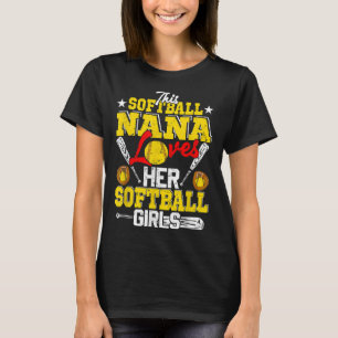 Diese Softball Nana Liebe ihre Softball Girls Matc T-Shirt
