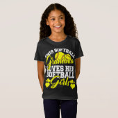 Diese Softball-Oma Liebe ihre Softball-Girls-Sof T-Shirt (Vorne ganz)