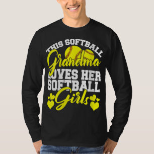 Diese Softball-Oma Liebe ihre Softball-Girls-Sof T-Shirt