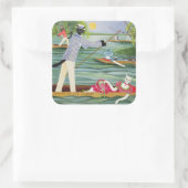 Diese Sommerpunts Quadratischer Aufkleber (Tasche)