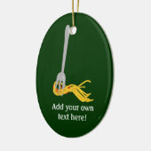 Diese Spaghetti-Pasta-Grafik anpassen Keramikornament (Links)