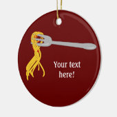 Diese Spaghetti-Pasta-Grafik anpassen Keramikornament (Links)