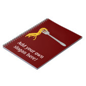 Diese Spaghetti-Pasta-Grafik anpassen Notizblock (Linke Seite)