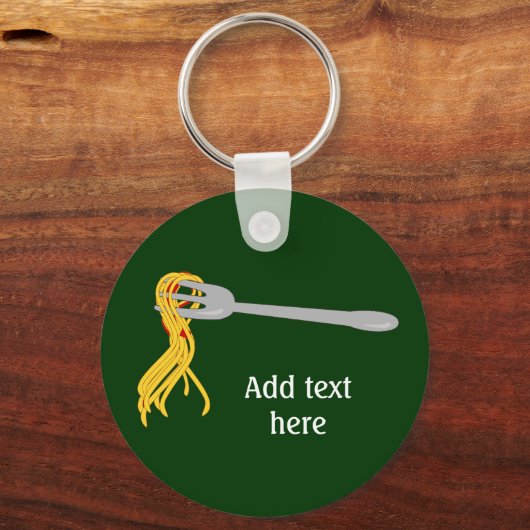 Diese Spaghetti-Pasta-Grafik anpassen Schlüsselanhänger (Vorderseite)