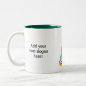 Diese Spaghetti-Pasta-Grafik anpassen Zweifarbige Tasse (Links)