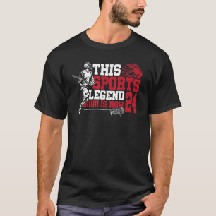 Diese Sportlegende wird jetzt 24 Lacrosse-Spiel 24 T-Shirt
