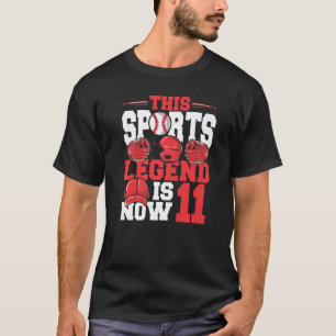 Diese sportliche Legende ist jetzt 11 Baseball Spi T-Shirt