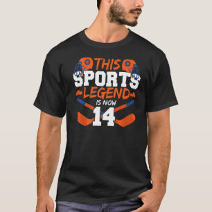 Diese sportliche Legende ist jetzt 14 Hockey-Spiel T-Shirt