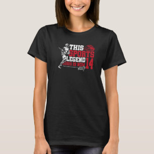 Diese sportliche Legende ist jetzt 14 Lacrosse Gam T-Shirt