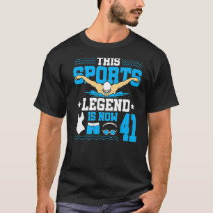 Diese sportliche Legende ist jetzt 41 Schwimmbecke T-Shirt