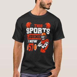 Diese sportliche Legende ist jetzt 57, Rugby Spiel T-Shirt