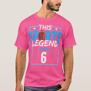 Diese sportliche Legende ist jetzt 6 Rugby Spiel 6 T-Shirt