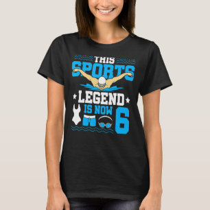 Diese sportliche Legende ist jetzt 6 Schwimmtage 6 T-Shirt