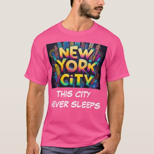 Diese Stadt schläft nie T-Shirt (Vorderseite)