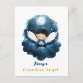 Diese Starry Night Guardian Angel Postkarte (Vorderseite)