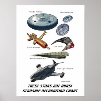 DIESE STERNE SIND UNSERE! Starship Recognition Pos Poster