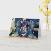 Diese Stiefel Karte (Gelbe Blume)