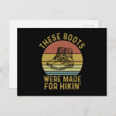 Diese Stiefel wurden für Hikin gemacht Postkarte (Vorne/Hinten)