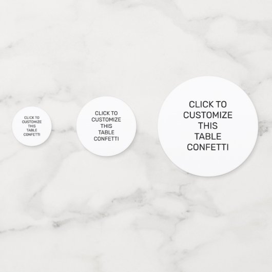 DIESE TABELLE KONFETTIEREN KONFETTI (Rückseiten)