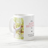 Diese Tante gehört dazu, maßgeschneiderte Fotocoll Kaffeetasse (Vorderseite Links)