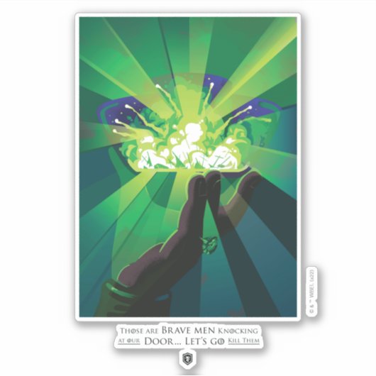 Diese tapferen Männer klopfen an unserer Tür Aufkleber (Vorderseite)