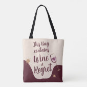 Diese Tasche enthält Wein und ein lustiges Geschen (Rückseite)