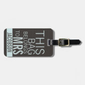 Diese Tasche gehört FRAU Gepäckanhänger (Vorderseite horizontal)