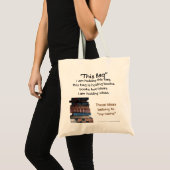 Diese Tasche hält Bücher, die Ideen Bookbag halten (Vorderseite (Produkt))