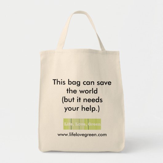 Diese Tasche kann die Welt retten… (Vorne)