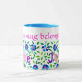 "Diese Tasse gehört Jane" Ringer-Tasse (Zentrum)