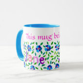 "Diese Tasse gehört Jane" Ringer-Tasse (Vorderseite Links)