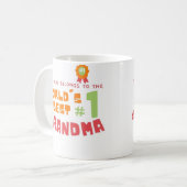 Diese Tasse gehört zu der besten Oma #1, die von (Vorderseite Links)