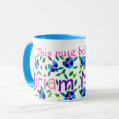 "Diese Tasse gehört zu Miriam" Ringer-Tasse (Vorderseite Links)