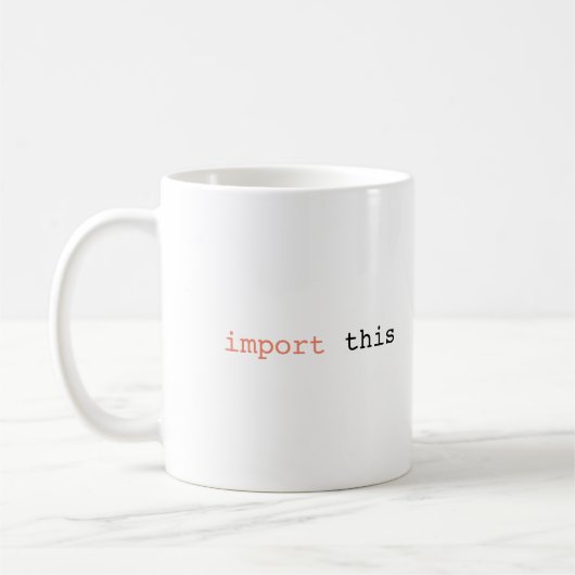 Diese Tasse importieren (Links)