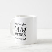 Diese Tasse ist für Muscheleintopf mein (Vorderseite Links)