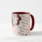 Diese Tasse ist für zwei Liebhaber eine durchdacht (VorderseiteRechts)