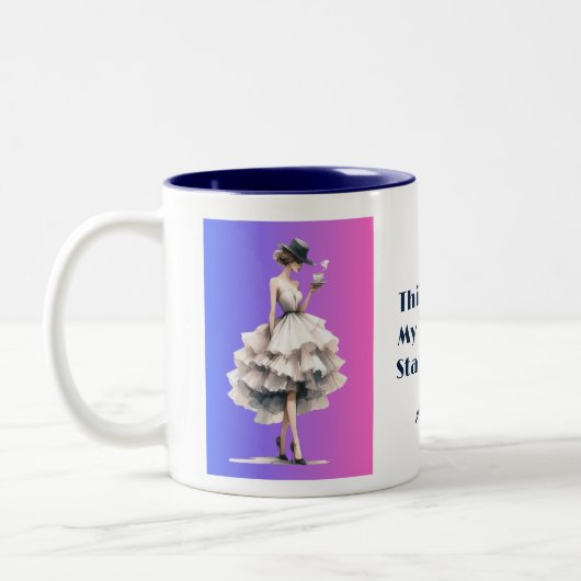 Diese Tasse ist meine Mode-Statement-Kaffee-Tasse (Links)