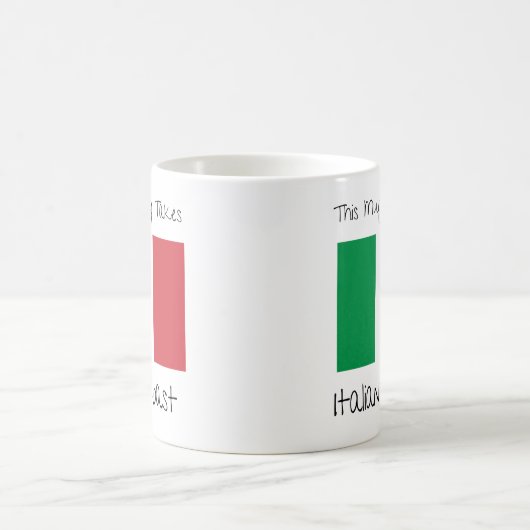 Diese Tasse ist nur italienisch. (Mittel)
