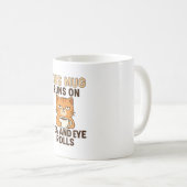 Diese Tasse läuft mit Tee und Augenrollen – Lustig (VorderseiteRechts)
