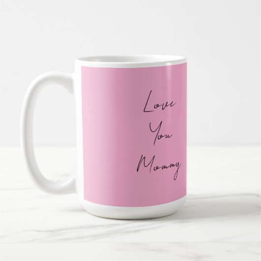 Diese Tasse zeigt Mutters Liebe (Links)
