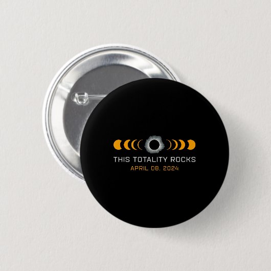 Diese Totalität Rocks Funny Total Solar Eclipse As Button (Vorne & Hinten)