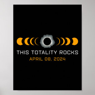 Diese Totalität Rocks Funny Total Solar Eclipse As Poster