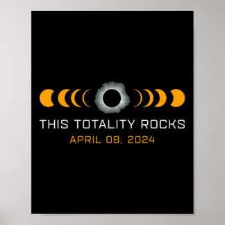 Diese Totalität Rocks Funny Total Solar Eclipse As Poster