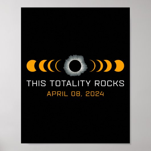 Diese Totalität Rocks Funny Total Solar Eclipse As Poster (Vorne)