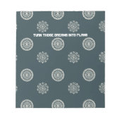 Diese Träume in Pläne umsetzen Notizblock (Vorderseite)