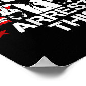 Diese Trump Fingers Pro Trump Flag American (auf B Poster (Ecke)