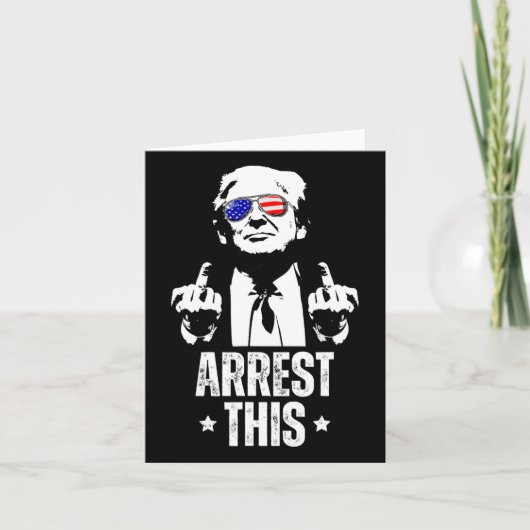 Diese Trump Fingers Pro Trump Karte (Vorderseite)