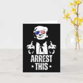 Diese Trump Fingers Pro Trump Karte (Gelbe Blume)