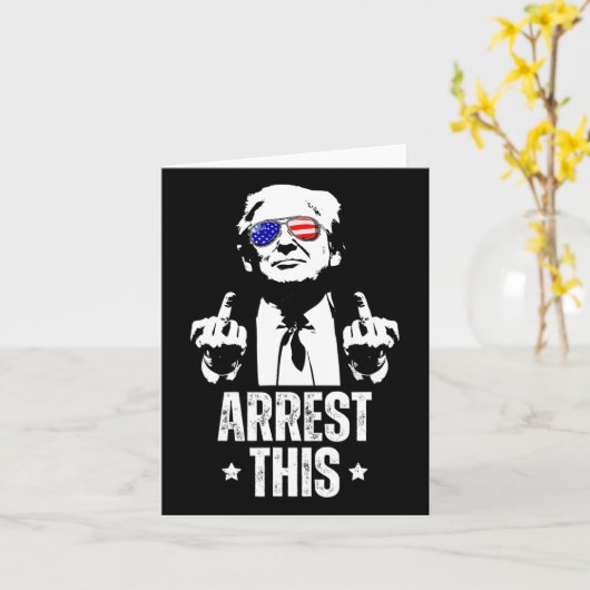 Diese Trump Fingers Pro Trump Karte (Gelbe Blume)